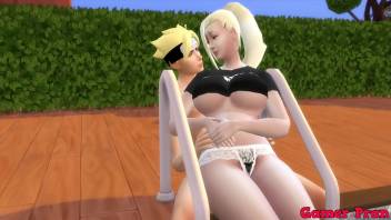 Anime Cosplay Porn Cap 4 Ino went to Boruto to teach her swimming lessons and she seduces him and asks him to fuck her every moment and put all his milk inside